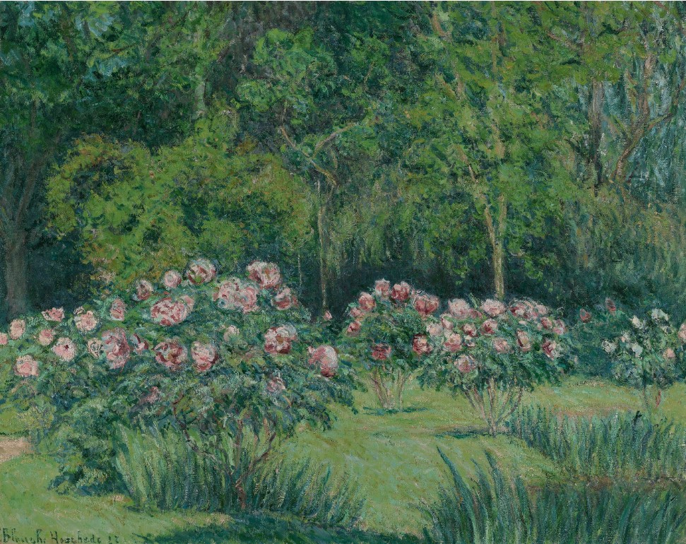 Pintura impresionista de Blanche Hoschedé-Monet en Giverny